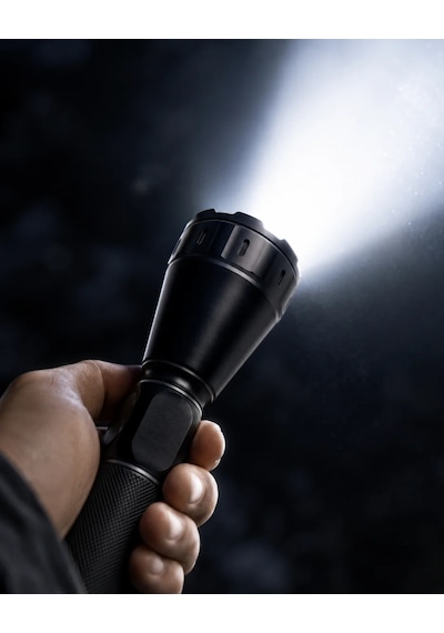 60w Profesyonel Şarjlı El Feneri 9000mah Güçlü Led Aydınlatma Siyah