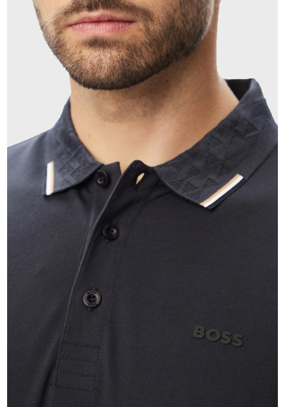 Boss Pamuklu Regular Fit Düğmeli Polo Erkek Polo 50564779 402 Lacivert