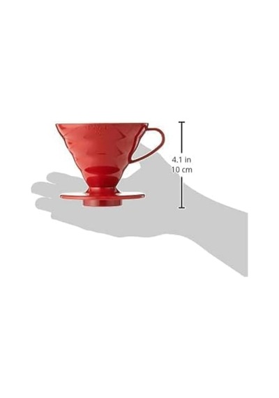 Kahve Filtresi, Plastik Size 02 Kırmızı Vd-02r