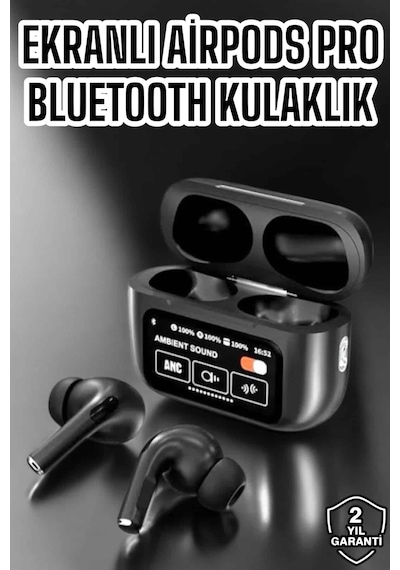 Yeni - 368 - Nesil Bluetooth Kulaklık Ekranlı Yüksek Ses Kaliteli Uzun - Csmo-tex - Şarj Süreli