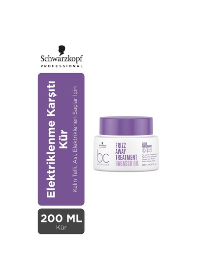 Schwarzkopf Bc Clean Elektriklenme Karşıtı Kür 200 ML