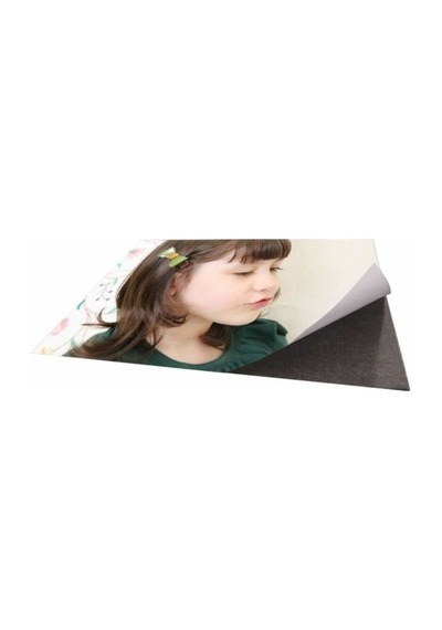 Kalın Tabaka Levha Mıknatıs, Arkası Yapışkanlı 1mm Kalınlığında Güçlü Foto Magnet