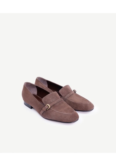 Yargıcı Atkılı Deri Loafer 25kkay4035x 208 Kahverengi