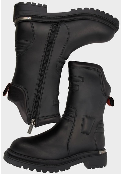 Harley Davidson Bayan Bot 021z100571 Black Deri Siyah Deri
