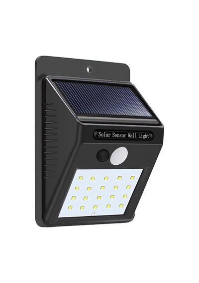 Güneş Enerjili Hareket Sensörlü Duvar Lambası 20 Led