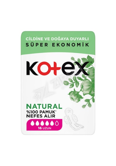 3 Adet Kotex Natural Ultra Quadro Uzun 16'lı