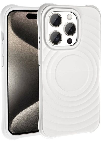 Apple Uyumlu iPhone 15 Pro Max İle Magsafe Şarj Özellikli Airbagli Mat Görünümlü Kapak