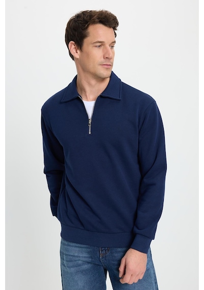 Tudors Erkek Relax Fit Rahat Kesim Pamuklu 3 İplik Fermuarlı Polo Yaka Lacivert Sweatshirt-41820 Lacivert Tudors Erkek Relax Fit Rahat Kesim Pamuklu 3 İplik Fermuarlı Polo Yaka Lacivert Sweatshirt-41820 Lacivert