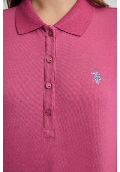 U.S. Polo Assn. U.s. Polo Assn. Kadın Fuşya Tişört Basic 50321818-vr023 Fusya