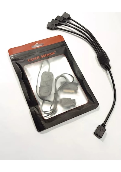 Coolmoon Pc İçin Argb Kontrol Cihazı. 5v 3pin Argb + Genişletici 244362995