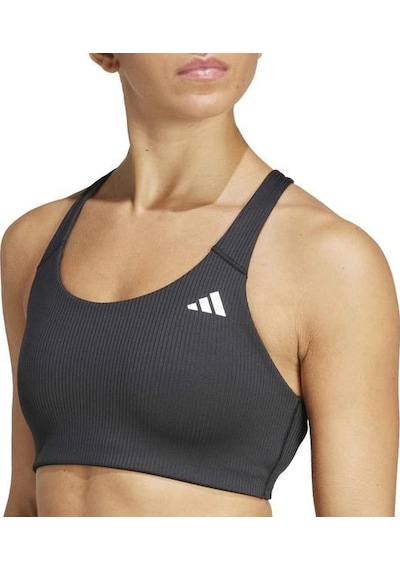 Adidas Prime Lift Impact Rib Medium Support Kadın Siyah Sporcu Sütyeni