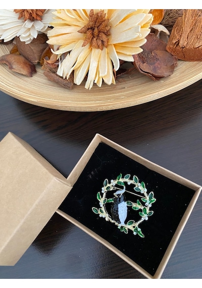 Gül, Lotus, Lale, Çiçek Broşları 8 Renkli