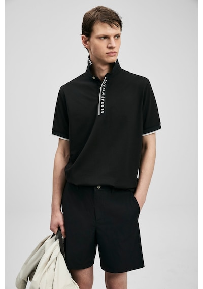 Lufian Lord Erkek Polo Yaka T-shirt 111040252 Siyah