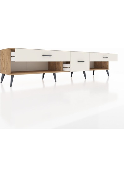 Hyperion Tv Ünitesi 3 Çekmeceli 220x44x51 Çam-çam/aytaşı Atlas Çam/aytası - Atlas Çam Hyperion Tv Ünitesi 3 Çekmeceli 220x44x51 Çam-çam/aytaşı Atlas Çam/aytası - Atlas Çam