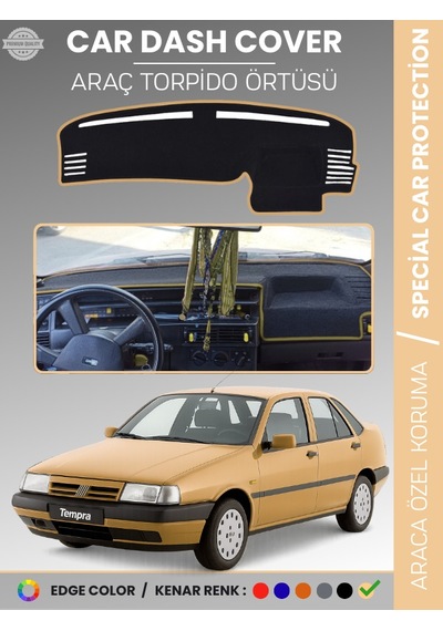 Fıat Tempra 1992-1997 Dijital Ekranlı Torpido Örtüsü Araca Özel Çatlamayı Önler - 183 Stiloto