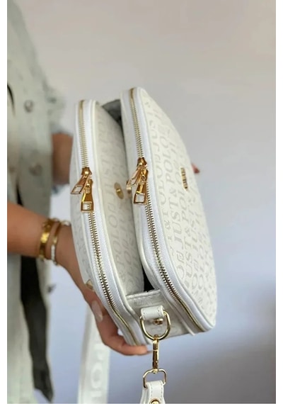 Just Polo Kadın Günlük Kullanıma Uygun Su Geçirmez Lüks Ve Şık Omuz Çantası Shoulder Bag Beyaz