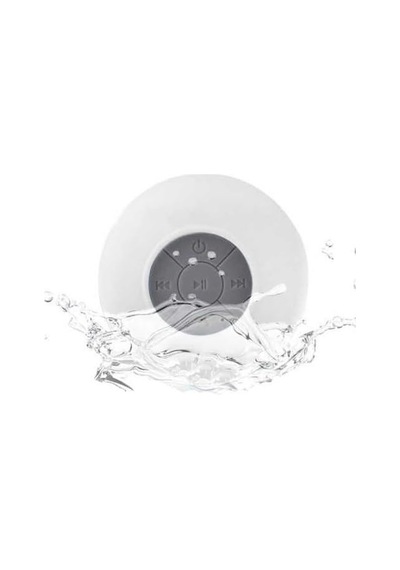 Su Geçirmez Mini Bluetooth Duş Hoparlörü Beyaz Diğer