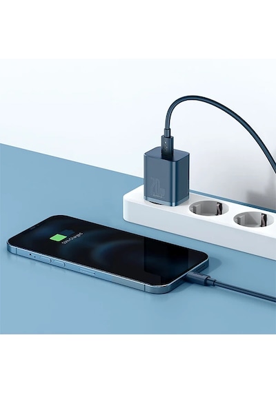 Baseus Super Si 20w Pd Type-c Hızlı Şarj Adaptörü 20w İphone 15-14-13- 12-11 Hızlı Şarj- 5775