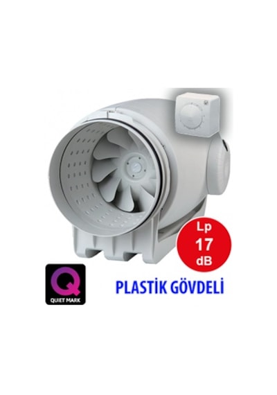 Soler&Palau TD-800/200 Silent Susturuculu Kanal Tipi Fan 880 M3/H (Hız Anahtarı Dahil)