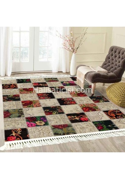 Prizma Halı Vintage Kilim V-6001 Çok Renkli