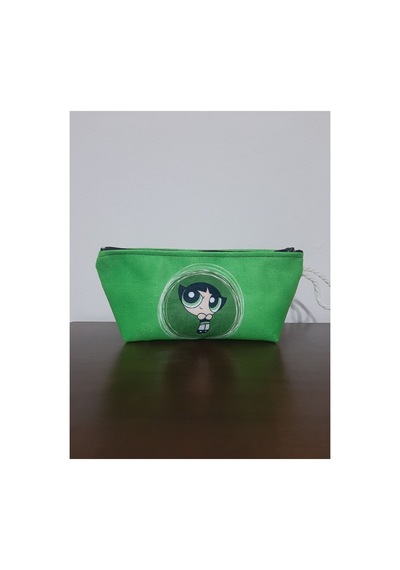 Power Puff Girls - Buttercup Desenli Kalemlik - Makyaj Çantası Diğer