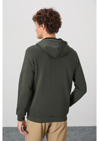 Air Jones Tommy Life Hector Haki Şardonlu Erkek Sweatshirt - 88139 Haki