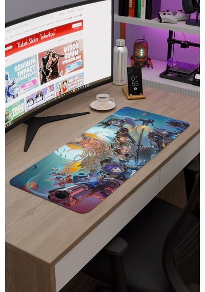 Overwatch Kaymaz Dikişli Kauçuk Oyuncu Mousepad V4 - 70x30 Xl Gaming Mouse Pad Fare Altlığı