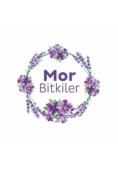 Puretex Yüzey Temizlik Havlusu Mor Bitkiler 100 Yaprak Beyaz
