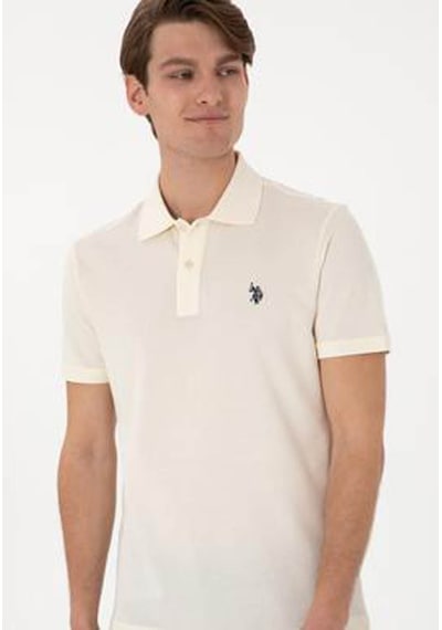 U.s. Polo Assn. Gtp04ıy025 Erkek Polo Yaka T-shirt 2084151 Krem U.s. Polo Assn. Gtp04ıy025 Erkek Polo Yaka T-shirt 2084151 Krem