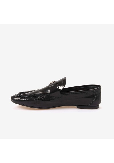 Hawen Angels Kadın Enjeksiyon Kösele Loafer 61145 Siyah