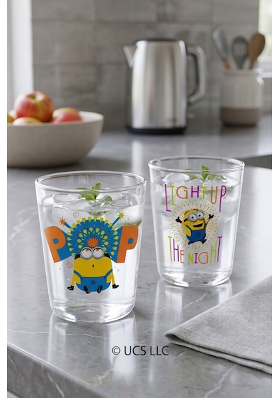 Minions Lisanslı 2'li Su Bardağı 315 Cc Çok Renkli