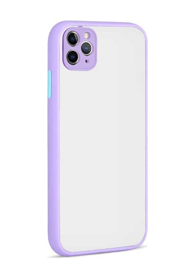Apple Uyumlu iPhone 11 Pro Max Kılıf Zore Hux Kapak Lila