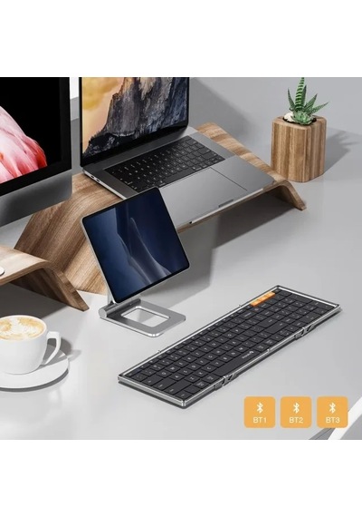 Protoarc Katlanabilir Bluetooth Klavye Black Gray Protoarc Katlanabilir Bluetooth Klavye Black Gray