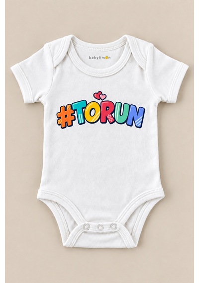 Babylimon Torun Beyaz Kısa Kollu Çıtçıtlı Bebek Zıbını Beyaz - 930083797 Beyaz