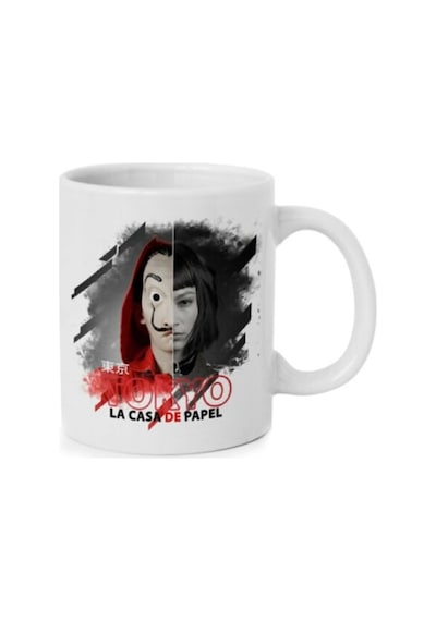 La Casa De Papel Tasarımlı Kupa Beyaz