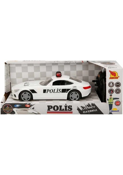 Nessiworld 20357 Uzaktan Kumandalı Suncon Işıklı Polis Arabası 21 Cm Çok Renkli