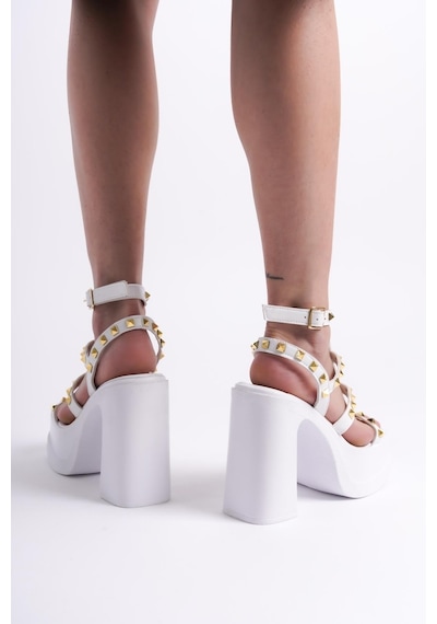 Preshley Kadın Dilber Beyaz Bantlı Trok Detaylı 12 Cm Platform Topuklu Ayakkabı-beyaz Beyaz Preshley Kadın Dilber Beyaz Bantlı Trok Detaylı 12 Cm Platform Topuklu Ayakkabı-beyaz Beyaz
