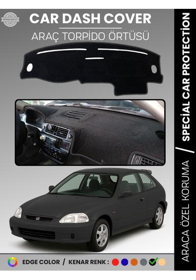 Honda Civic Ej-ek-em 1995-2000 Torpido Örtüsü Göğüs Koruma Tam Uyum Uv Koruma Kaymaz - 761 Stiloto