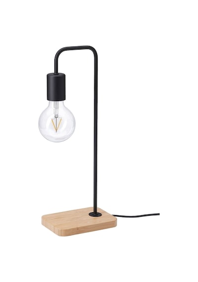 Tvarhand Masa Lambası Bambu Tabanlı Siyah 47 Cm Dekoratif Lambalar