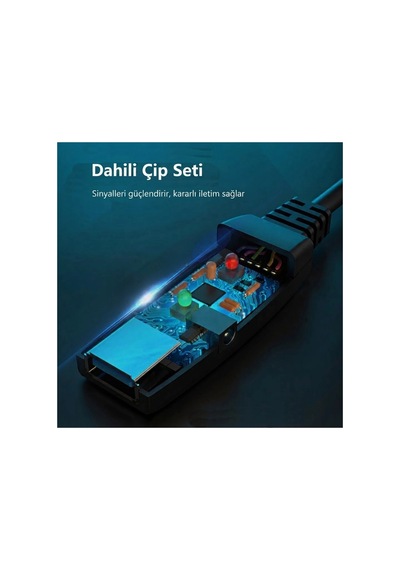 10 Metre Usb 2.0 Sinyal Güçlendirici Çipli Profesyonel Uzatma Kablosu