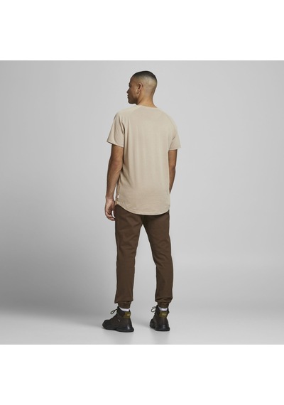 Jack & Jones Bisiklet Yaka Basic Tisört-Curved 12164936 Crockery Bej Jack & Jones Bisiklet Yaka Basic Tisört-Curved 12164936 Crockery Bej
