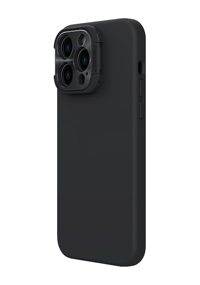 Nillkin Apple Uyumlu iPhone 14 Pro Stand Özellikli Lens Koruyuculu Lansman Kılıf Siyah