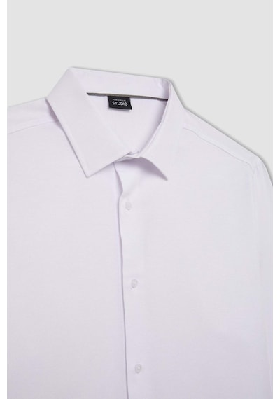 DeFacto Modern Fit Polo Yaka Poplin Uzun Kollu Beyaz Gömlek R4340AZNSWT60 DeFacto Modern Fit Polo Yaka Poplin Uzun Kollu Beyaz Gömlek R4340AZNSWT60