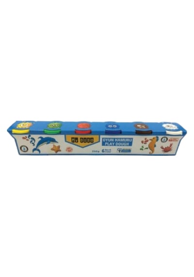 6 Renk Mini Oyun Hamuru 240gr Çok Renkli