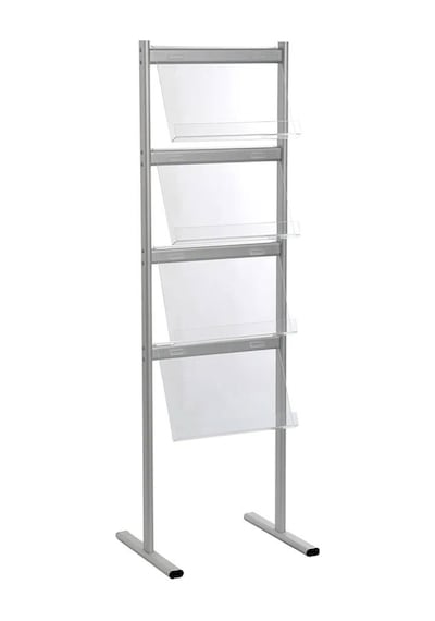 Ayaklı Akrilik Broşürlük Tek Taraflı 4x2a4