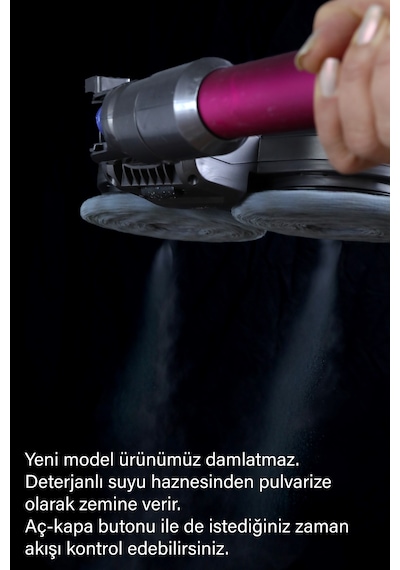 Dyson V7 - V8 - V10 Uyumlu Püskürtmeli Silme Ve Süpürme Başlığı