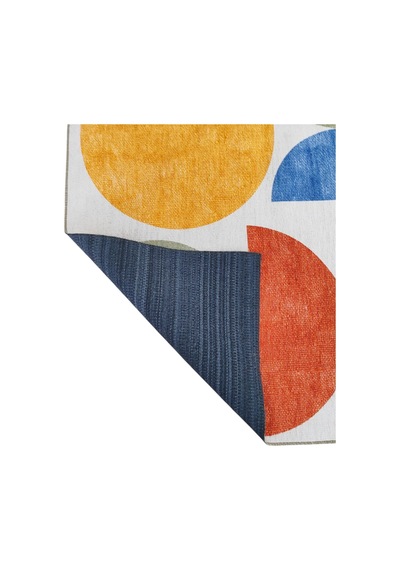 Çam Halı Siesta Kids 32-581 Modern Desenli Dokuma Tabanlı Yıkanabilir Şönil Çocuk Odası Halısı Multi