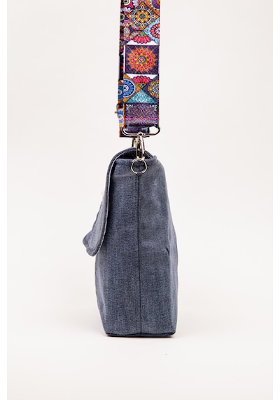 Fabric Craft Bag Omuz Askılı Denim Çanta Ayarlanabilir Askılı Astarlı 26x23 Cm
