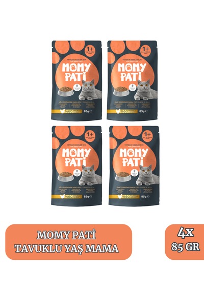 Tavuklu Yaş Kedi Maması 85 Gr X 4 Adet Yetişkin Kediler İçin
