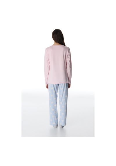 Penti Renkli Pretty Hearts Pantolon Pijama Takımı Çok Renkli